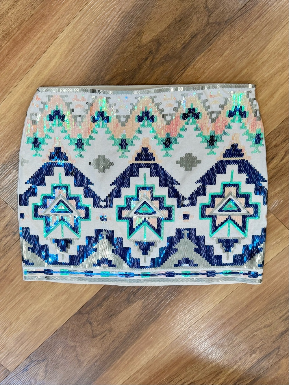 Express Sequin Mini Skirt XS
